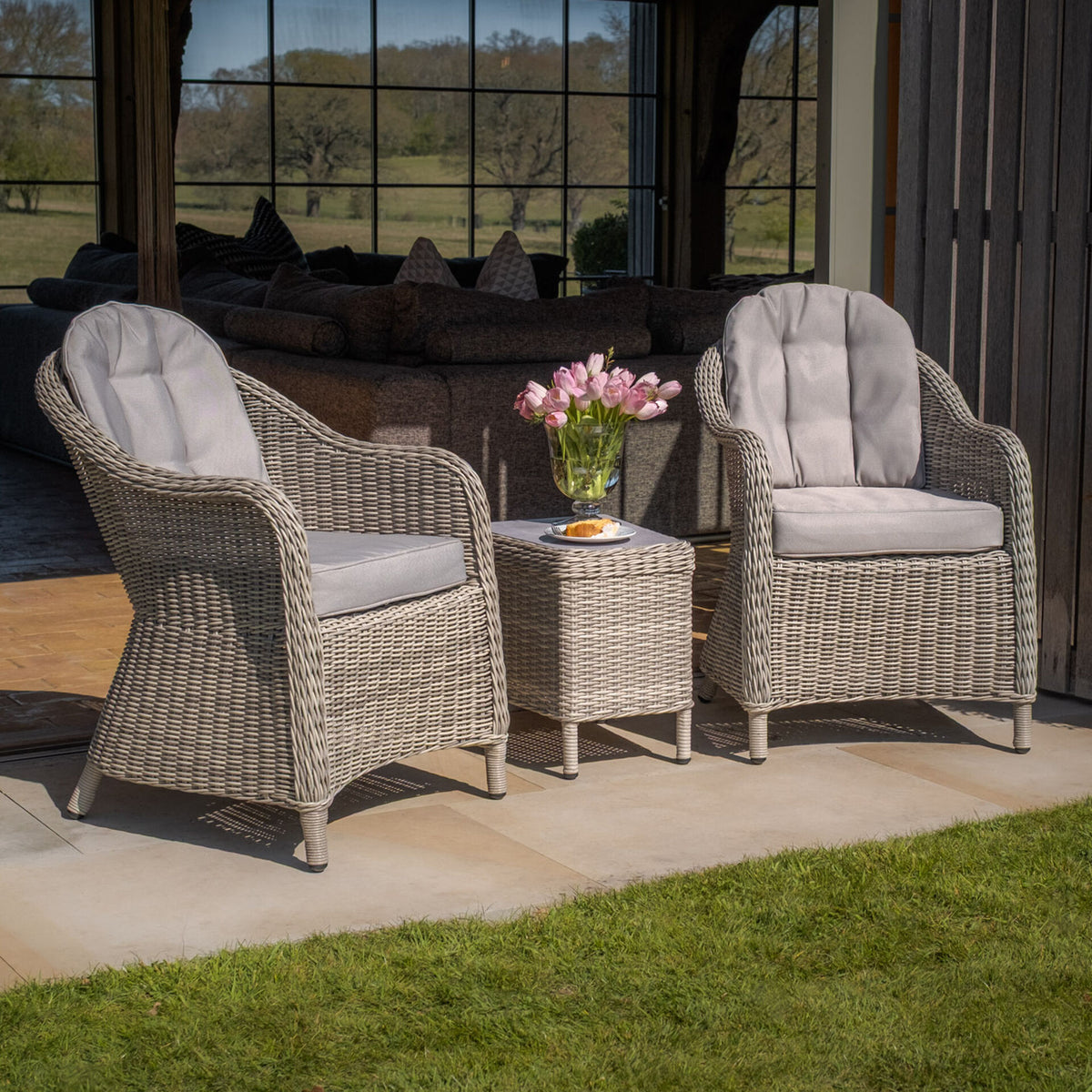 Extreme 3 Piece Rattan Bistro Set