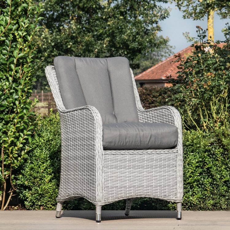 Extreme 4 Seat Round Rattan Dining Set with Weatherproof Cushions